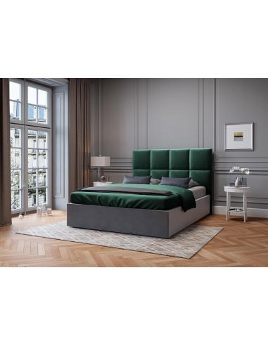 Tête De Lit En Velours, Couleur Vert Bouteille, Begonia, Marque Mazzini Sofas