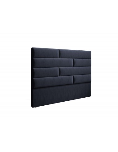 Tête De Lit En Velours, Couleur Bleu Foncé, Berlin, Marque Cosmopolitan Design