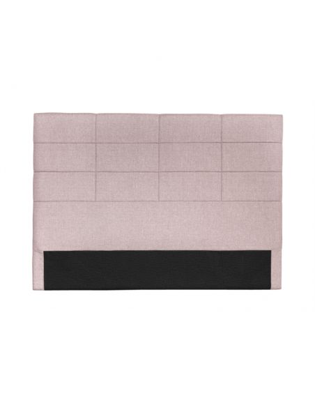 Tête de lit OBED aspect quadrillé en tissu Vieux rose Tête de lit OBED aspect quadrillé en tissu Vieux rose