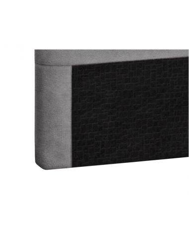 Tête de lit OBED aspect quadrillé en tissu gris Tête de lit OBED aspect quadrillé en tissu gris