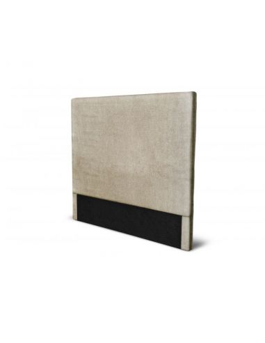 Tête de lit en tissu OBED motif uni couleur beige 140 x 120 cm Tête de lit en tissu OBED motif uni couleur beige 140 x 120 cm