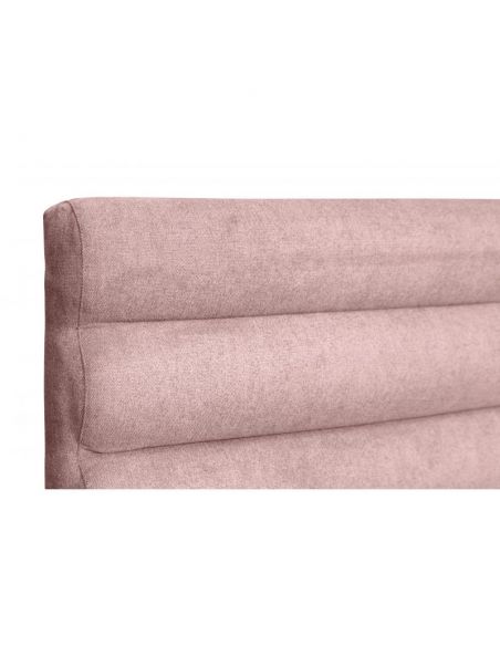 Tête de lit capitonnée en tissu OBED aspect bombé vert d'eau 160 x 120 cm Tête de lit capitonnée en tissu OBED aspect bombé vert d'eau 160 x 120 cm