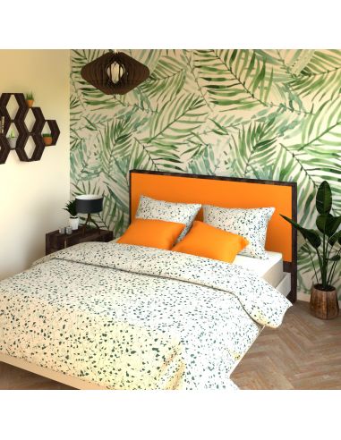 Tête de lit en Bois, Tropical, Coloris Noyer Des Andes, Collection Caïpirinha