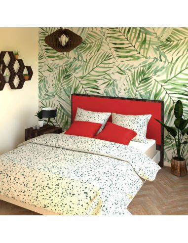 Tête de lit en Bois, Coloris Noyer Des Andes et Groseille, Collection Caïpirinha