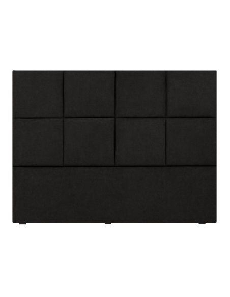 Tête De Lit en Tissu Structurel, Noir, Begonia, Marque Mazzini Sofas Tête De Lit en Tissu Structurel, Noir, Begonia, Marque Mazzini Sofas
