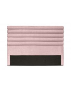 Tête de lit capitonnée en tissu OBED aspect bombé vert d'eau 160 x 120 cm
