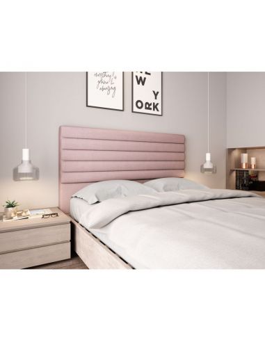 Tête de lit capitonnée en tissu OBED aspect bombé vert d'eau 160 x 120 cm Tête de lit capitonnée en tissu OBED aspect bombé vert d'eau 160 x 120 cm