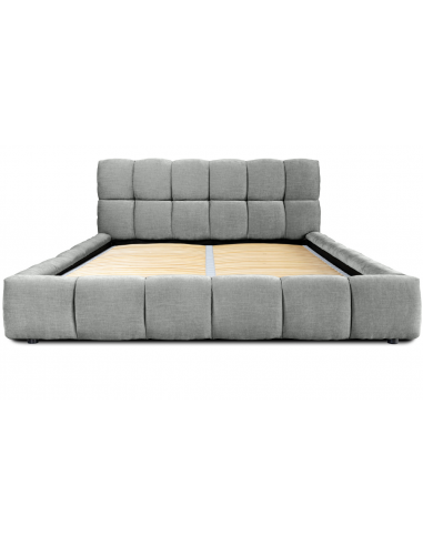 Tête de lit et Sommier Boston Gris...