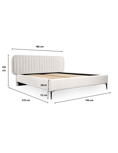 Tête de lit et Sommier Arizona Matt...