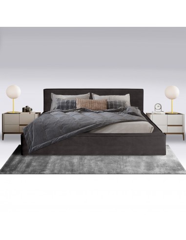 Tête de lit et Sommier ALMA ANTHRACITE