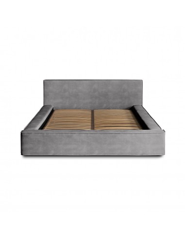 Tête de lit et Sommier ALMA GRIS ASH