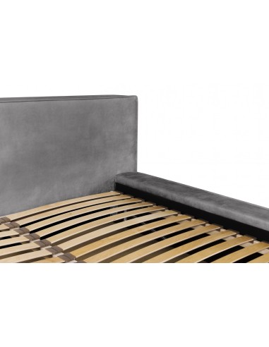 Tête de lit et Sommier ALMA GRIS ASH