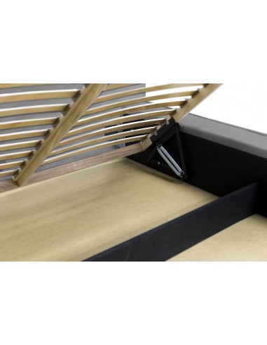 Tête de lit et Sommier ALMA GRIS ASH