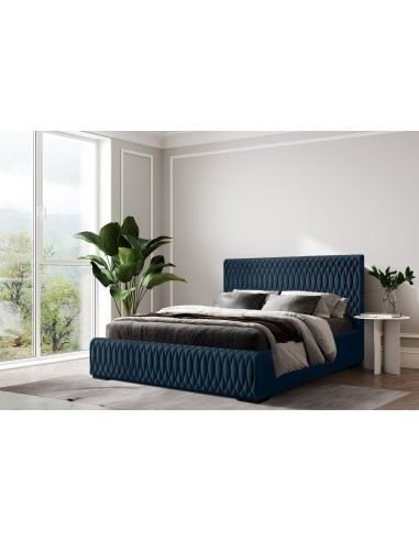 Tête de lit et Sommier VENEZIA BLEU