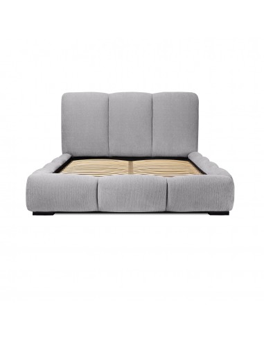 Tête de lit et Sommier ALLURE GRIS CLAIR