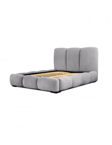 Tête de lit et Sommier ALLURE GRIS CLAIR