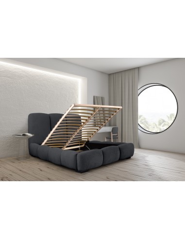 Tête de lit et Sommier ALLURE ANTHRACITE