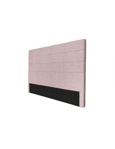 Tête de lit OBED aspect quadrillé en tissu Vieux rose