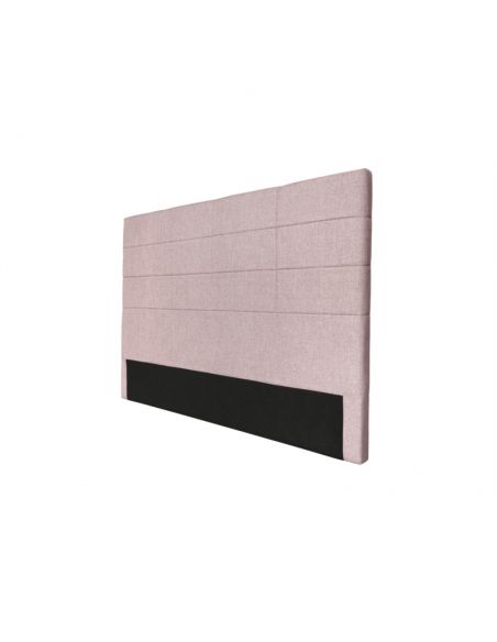 Tête de lit OBED aspect quadrillé en tissu Vieux rose