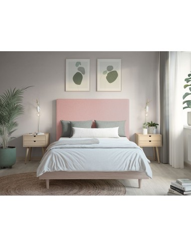 TETE DE LIT TISSU BOUCLETTES LAUREL ROSE