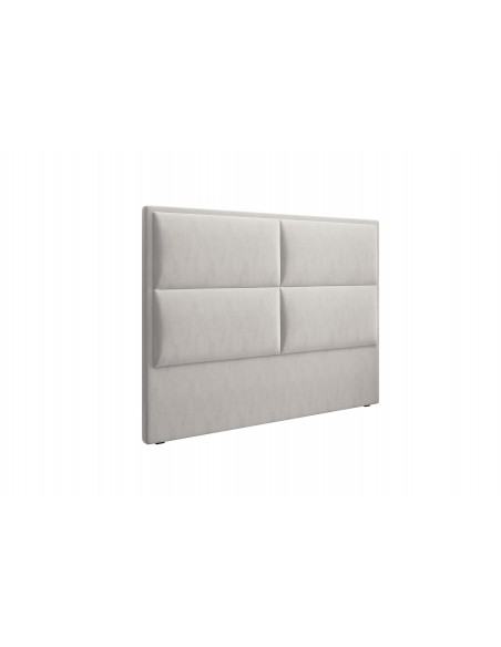 Tête De Lit En Velours, Couleur Beige, Lara, Marque Milo Casa Tête De Lit En Velours, Couleur Beige, Lara, Marque Milo Casa