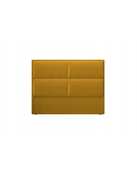 Tête De Lit En Velours, Couleur Jaune, Lara, Marque Milo Casa Tête De Lit En Velours, Couleur Jaune, Lara, Marque Milo Casa