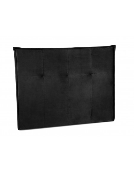 Tête De Lit En Velours, Couleur Noir, Monica, Marque Milo Casa Tête De Lit En Velours, Couleur Noir, Monica, Marque Milo Casa