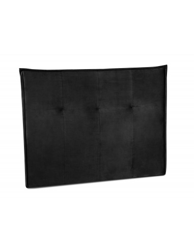 Tête De Lit En Velours, Couleur Noir, Monica, Marque Milo Casa