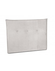 Tête De Lit En Velours, Couleur Beige, Monica, Marque Milo Casa