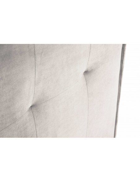 Tête De Lit En Velours, Couleur Beige, Monica, Marque Milo Casa