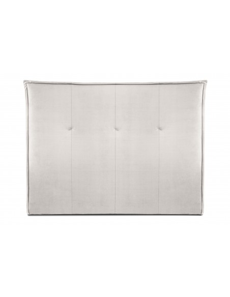 Tête De Lit En Velours, Couleur Beige, Monica, Marque Milo Casa