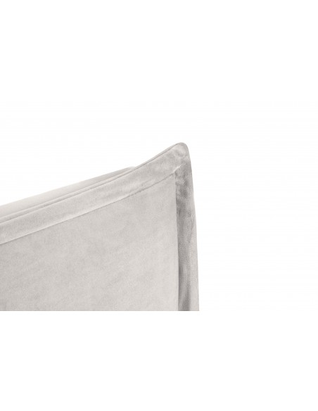 Tête De Lit En Velours, Couleur Beige, Monica, Marque Milo Casa