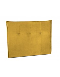 Tête De Lit En Velours, Couleur Jaune, Monica, Marque Milo Casa