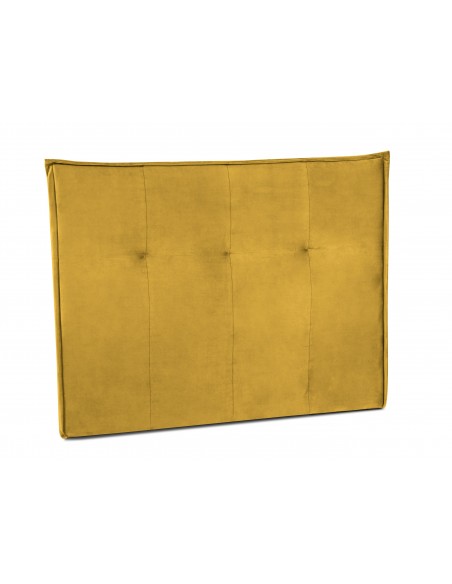 Tête De Lit En Velours, Couleur Jaune, Monica, Marque Milo Casa