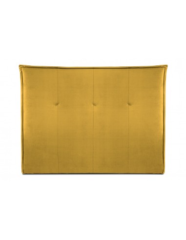 Tête De Lit En Velours, Couleur Jaune, Monica, Marque Milo Casa