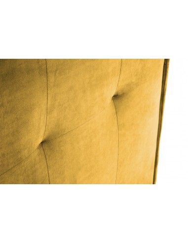 Tête De Lit En Velours, Couleur Jaune, Monica, Marque Milo Casa