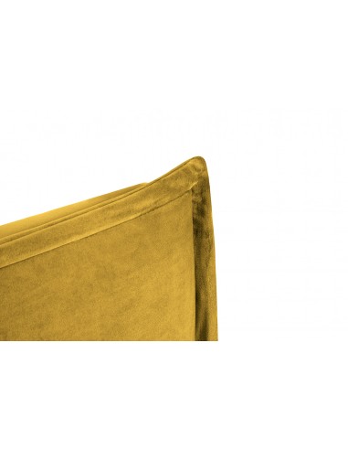 Tête De Lit En Velours, Couleur Jaune, Monica, Marque Milo Casa