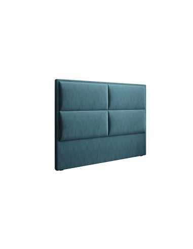 Tête De Lit En Velours, Couleur Pétrole, Lara, Marque Milo Casa