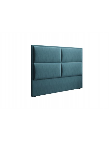 Tête De Lit En Velours, Couleur Pétrole, Lara, Marque Milo Casa