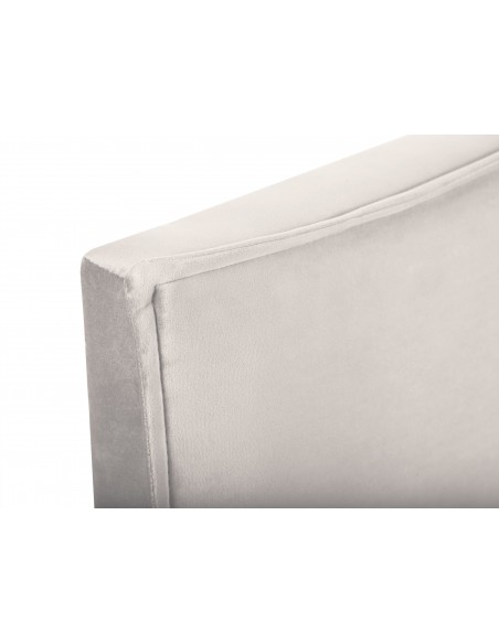 Tête De Lit En Velours, Couleur Beige, Natalia, Marque Milo Casa