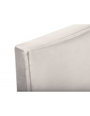 Tête De Lit En Velours, Couleur Beige, Natalia, Marque Milo Casa