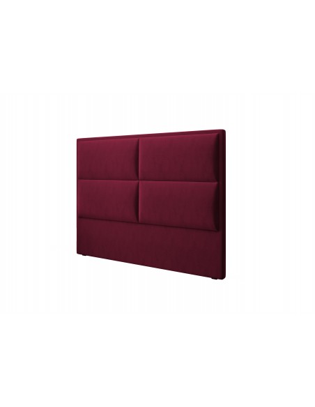 Tête De Lit En Velours, Couleur Bordeaux, Lara, Marque Milo Casa