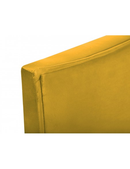 Tête De Lit En Velours, Couleur Jaune, Natalia, Marque Milo Casa