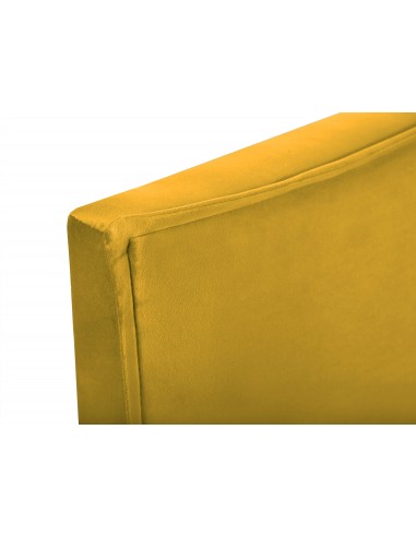 Tête De Lit En Velours, Couleur Jaune, Natalia, Marque Milo Casa