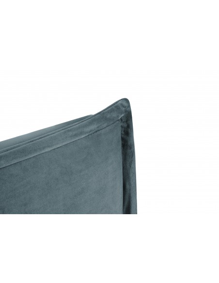 Tête De Lit En Velours, Couleur Pétrole, Monica, Marque Milo Casa