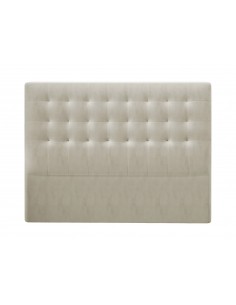 Tête De Lit En Velours, Couleur Beige, Athena, Marque Windsor & Co 2