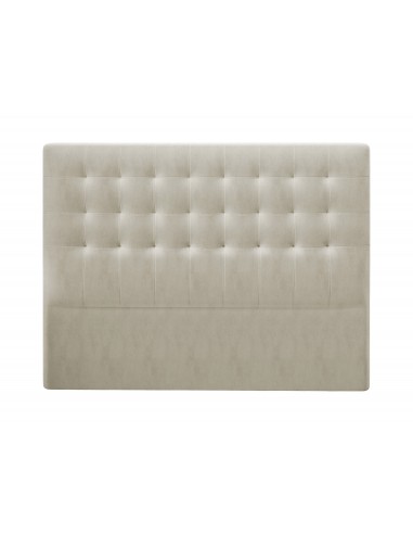 Tête De Lit En Velours, Couleur Beige, Athena, Marque Windsor & Co