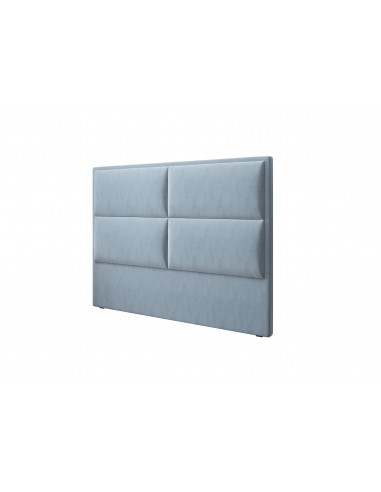Tête De Lit En Velours, Couleur Bleu Clair, Lara, Marque Milo Casa