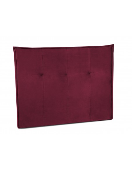 Tête De Lit En Velours, Couleur Bordeaux, Monica, Marque Milo Casa Tête De Lit En Velours, Couleur Bordeaux, Monica, Marque Milo Casa