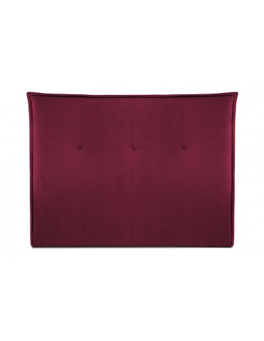 Tête De Lit En Velours, Couleur Bordeaux, Monica, Marque Milo Casa Tête De Lit En Velours, Couleur Bordeaux, Monica, Marque Milo Casa